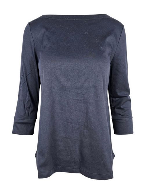 blue three-quarter sleeve women's t-shirt A rovescio | W9404889